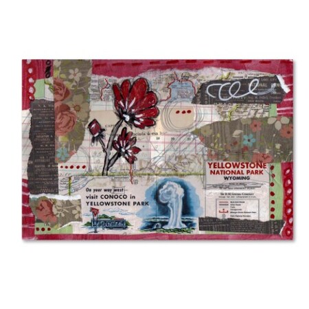 Trademark Fine Art Vintage Gypsy 'Yellowstone' Canvas Art, 30x47 ALI12798-C3047GG